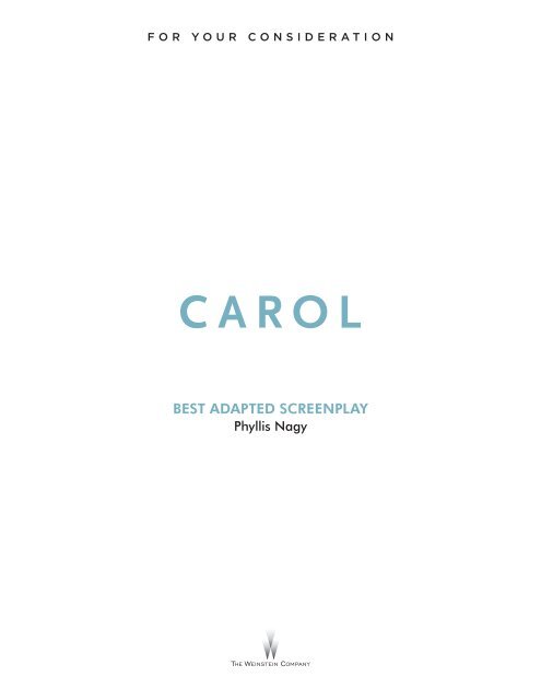 BEST ADAPTED SCREENPLAY