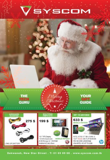 SYSCOM CHRISTMAS GIFTS 2015