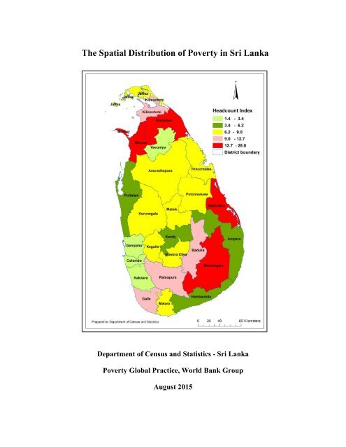 Grama Niladhari Boundary Map Of Sri Lanka The Spatial Distribution Of Poverty In Sri Lanka