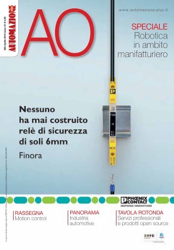 Tavola rotonda ‘Servizi professionali e prodotti open source’ di Michele Santovito - Automazione Oggi n. 380 - Aprile 2015 - Anno 31 