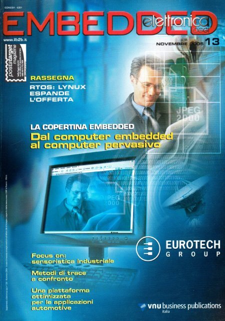 Hardware, Embedded Internet ‘Internet in un chip’ di Giorgio Fusari - Elettronica Oggi Embedded n. 13 - Novembre 2005       