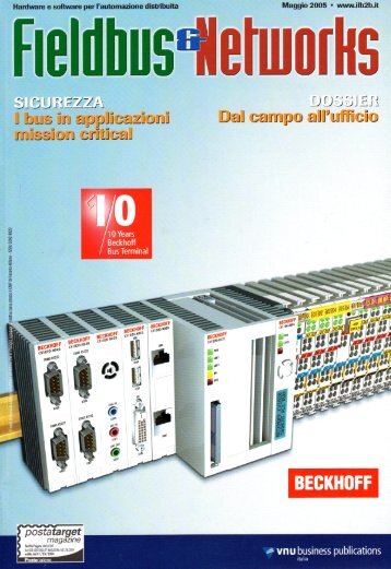 Primo piano, Componenti per sistemi M2M ‘Aprire e chiudere porte o cancelli’ - Fieldbus & Networks - Maggio 2005 