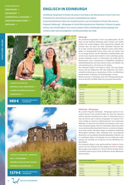 LISA! Sprachreisen Katalog 2016 – Fachberatung Deutschland