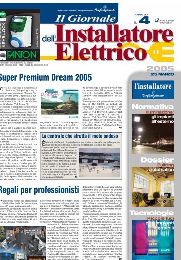 Dossier Soluzioni & prodotti ‘Un dispositivo versatile’ - Il Giornale dell'Installatore Elettrico n. 4 - 25 Marzo 2005 - Anno 27 