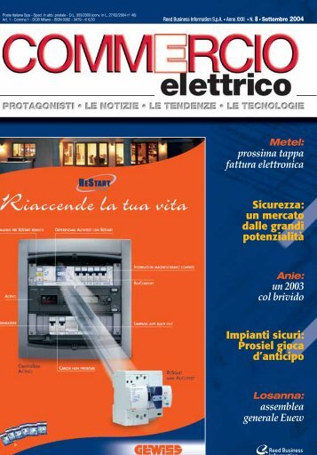 Vetrina Azionamenti/Automazione Industriale ‘Soluzione Wireless‘ - Commercio Elettrico n. 8 - Settembre 2004 - Anno 31