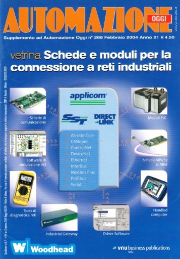 Supplemento Automazione Oggi Febbraio 2004 - Vetrina Schede e moduli per la connessione a reti industriali