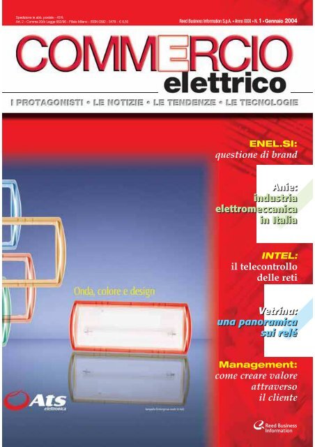 Vetrina I Relè ‘Interfacce relè per varie esigenze’ - Commercio Elettrico n. 1 - Gennaio 2004 - Anno 31