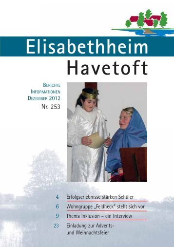 Download des aktuellen Mitteilungsheftes - Elisabethheim Havetoft