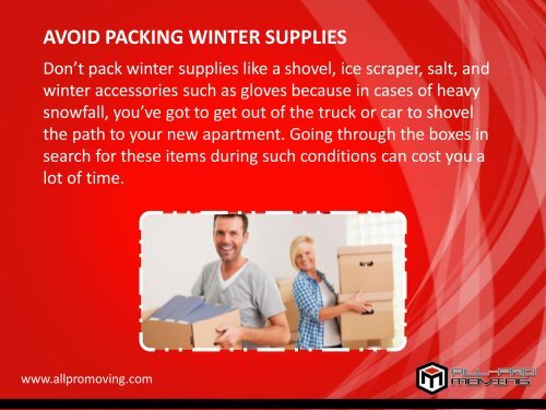 Effective Winter Moving Tips from San Antonio Movers