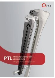 PTLPROXIMAL LATERAL TIBIA LOCKING PLATE - ITS-Implant.com