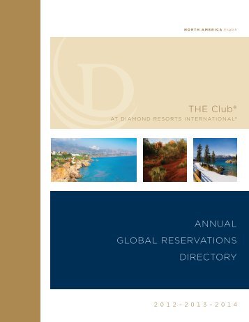 Annual Global Reservations Directory - Diamond Resorts International