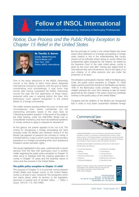 Notice Due Process And The Public Policy Exception To Chapter 15
