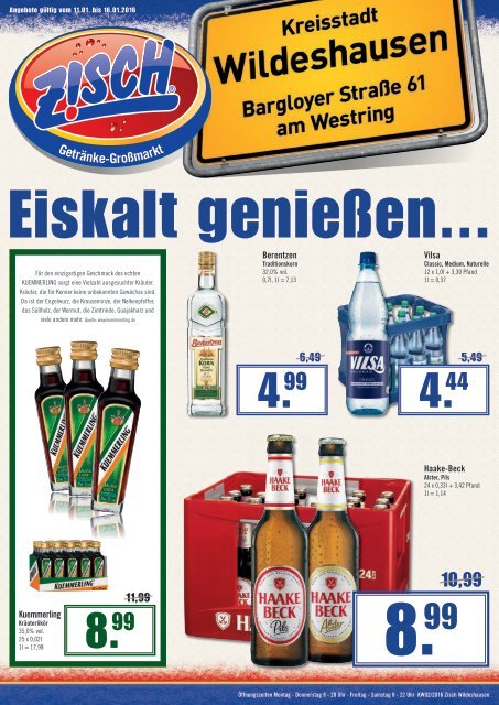 Zisch Angebote KW02/2016 - Wildeshausen