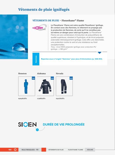 Sioen Vêtements de protection professionels - Français