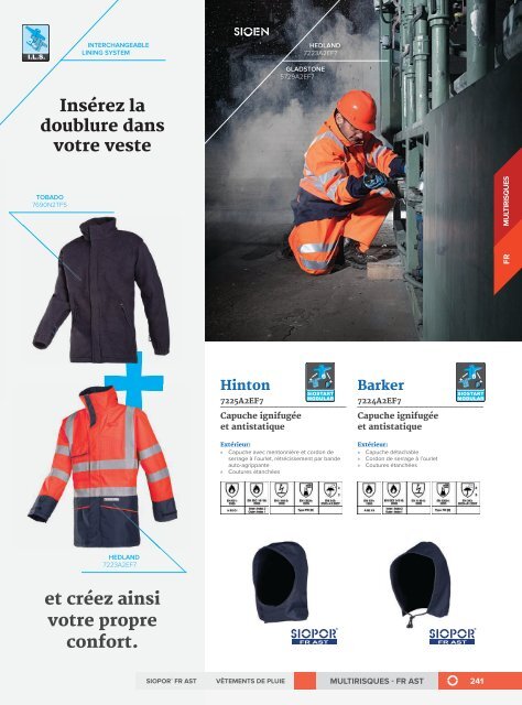 Sioen Vêtements de protection professionels - Français