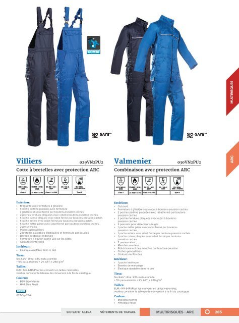 Sioen Vêtements de protection professionels - Français