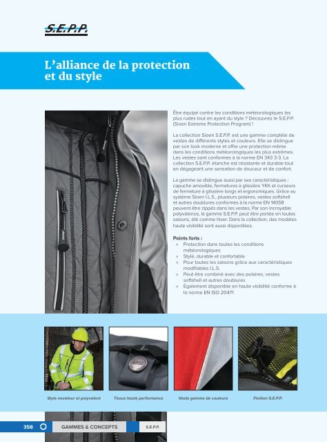 Sioen Vêtements de protection professionels - Français