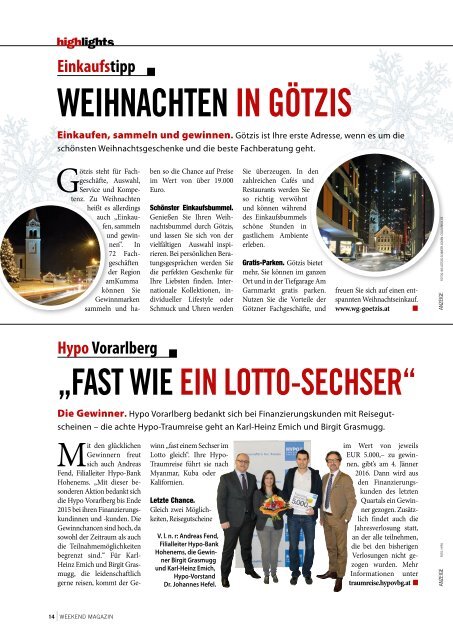 Weekend Magazin Vorarlberg