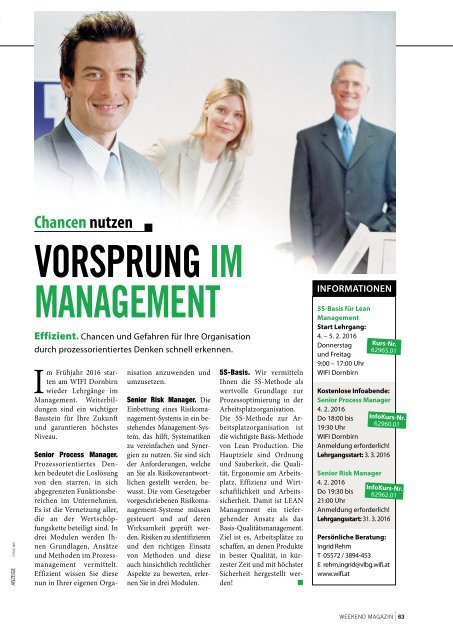 Weekend Magazin Vorarlberg