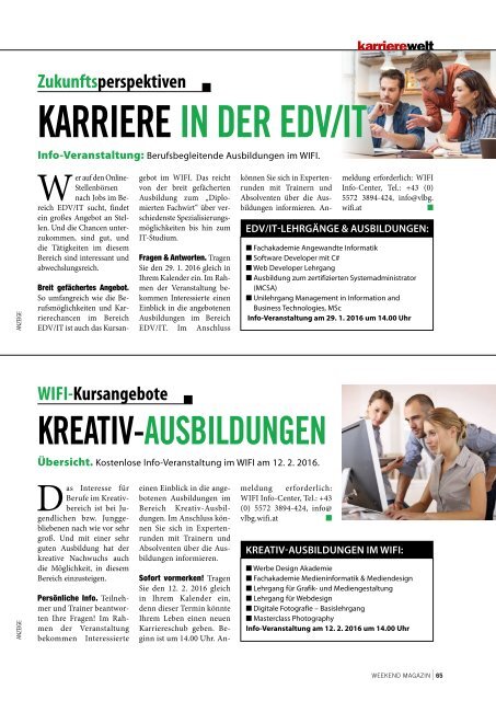 Weekend Magazin Vorarlberg