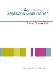 Oktober - Münchner Woche für Seelische Gesundheit