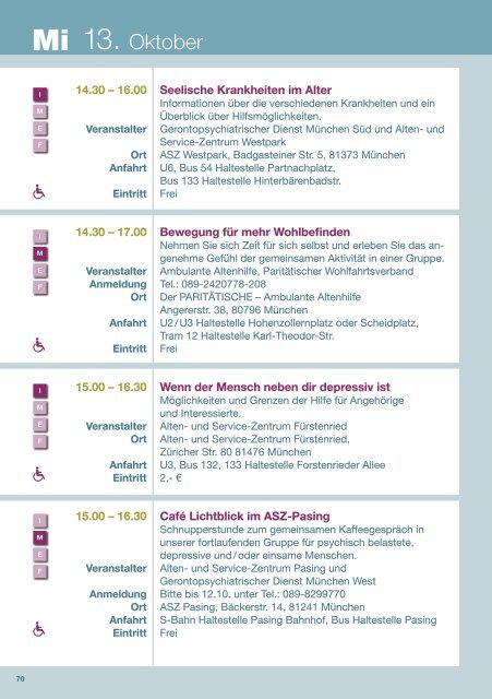 Oktober - Münchner Woche für Seelische Gesundheit