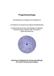 Finger-Kinesiologie - Josef Brügger