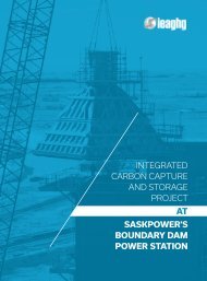 PROJECT AT SASKPOWER’S BOUNDARY DAM POWER STATION
