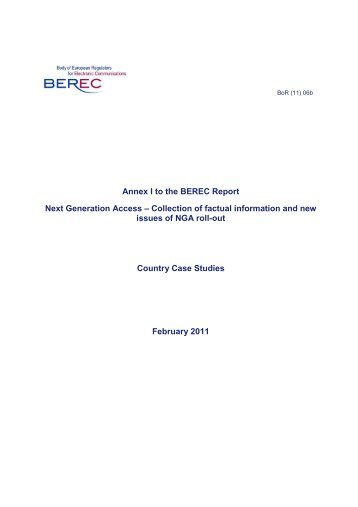 BoR (11) 06b BEREC report NGA Country Cases - IRG