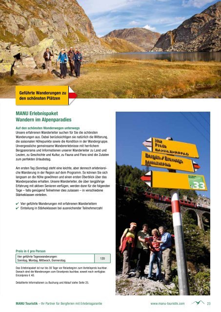 MANU Touristik Katalog 2016