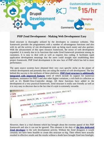 PHP Zend Development - Making Web Development Easy