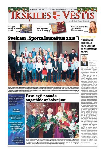 Sveicam „Sporta laureātus 2015”!