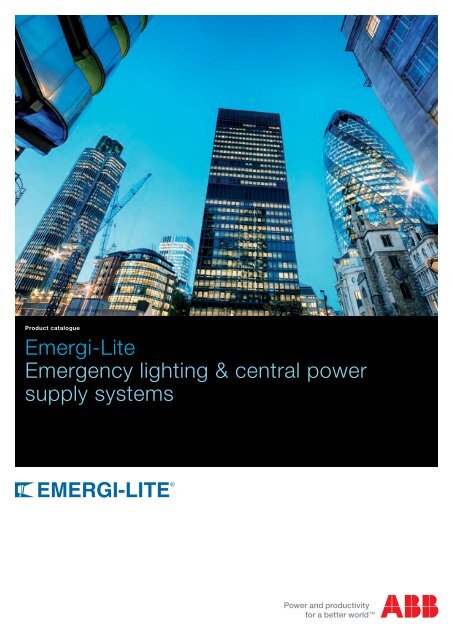 Emergi-Lite Emergency lighting & central power supply systems