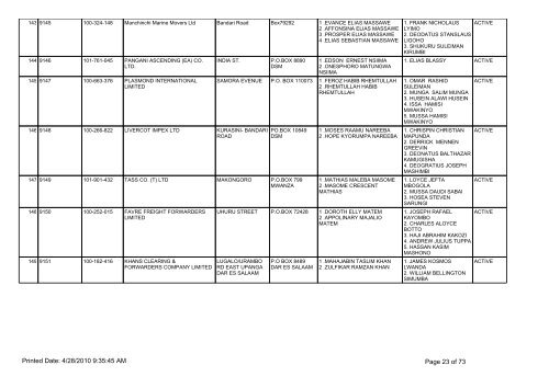 customs and excise department tanzania revenue authority