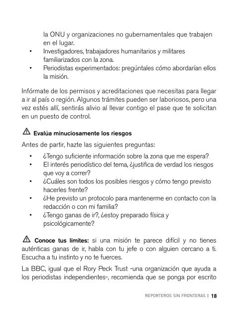 MANUAL DE SEGURIDAD PARA PERIODISTAS