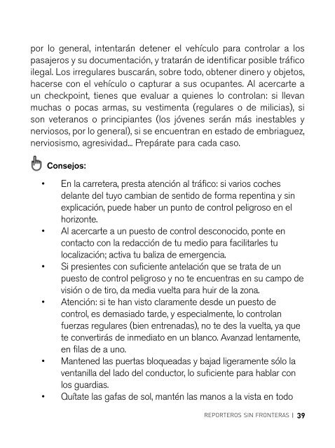 MANUAL DE SEGURIDAD PARA PERIODISTAS