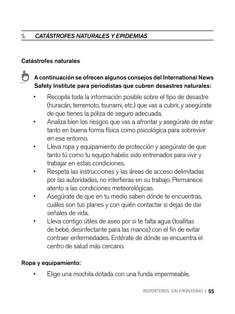 MANUAL DE SEGURIDAD PARA PERIODISTAS