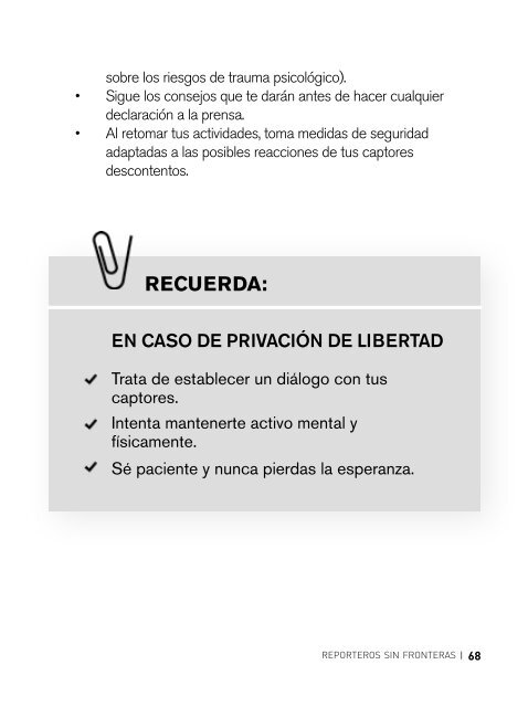 MANUAL DE SEGURIDAD PARA PERIODISTAS