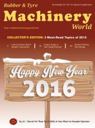 Rubber & Tyre Machinery World - Collectors Edition - Dec 2015