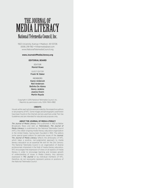 MEDIA LITERACY