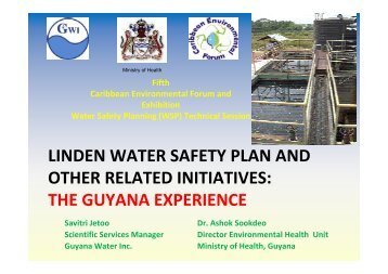 Water Safety Plan - Caribbean Environmental Health Institute