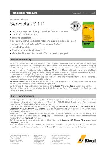 Servoplan S 111