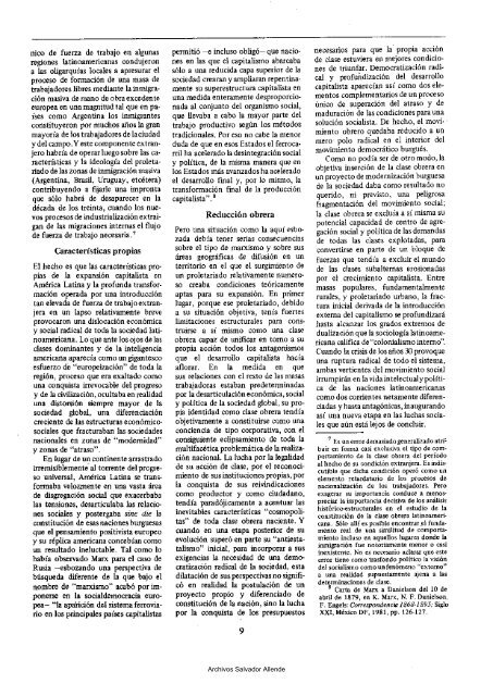 Convergencia N° 9 - Salvador Allende