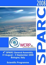 4th SPARC General Assembly, 31st August - Atmospheric Dynamics ...