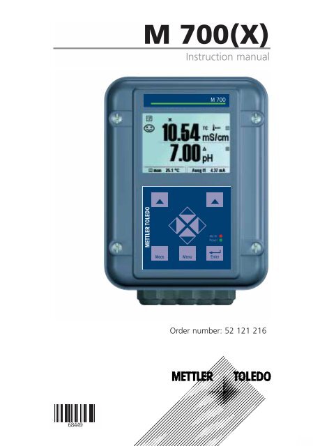 Process System Mettler Toledo M700S Front With O² 4700i & PH 2700i Modules 