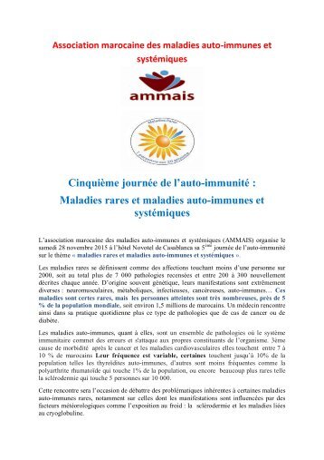 Journée maladies rares et  auto-immunes