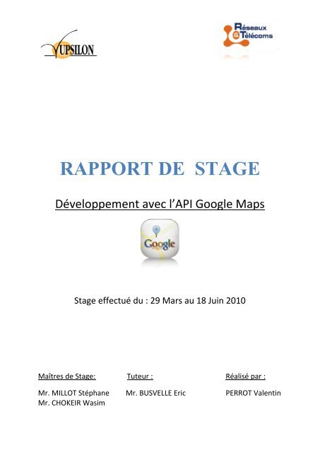 RAPPORT DE STAGE - IUT Dijon