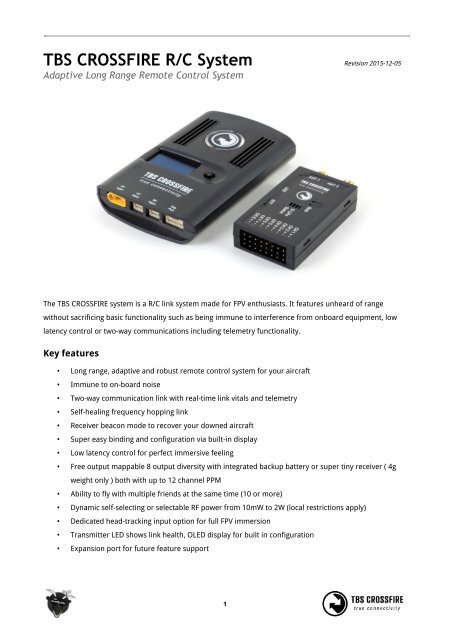 TBS CROSSFIRE R/C System