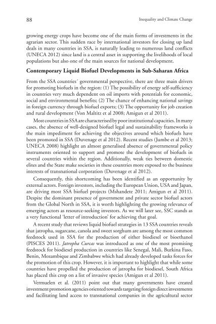 Inequality and Climate Change Inégalité et changement climatique