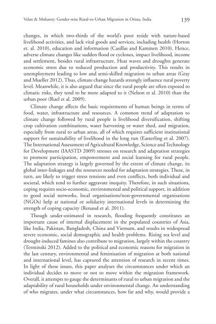 Inequality and Climate Change Inégalité et changement climatique